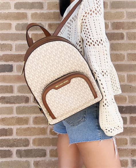 michael kors vanilla center|vanilla Michael Kors backpack.